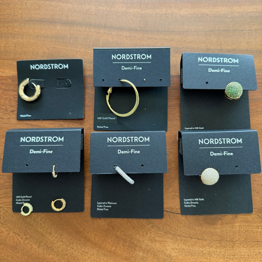 Nordstrom Demi-Fine SINGLE Earring Lot 6
